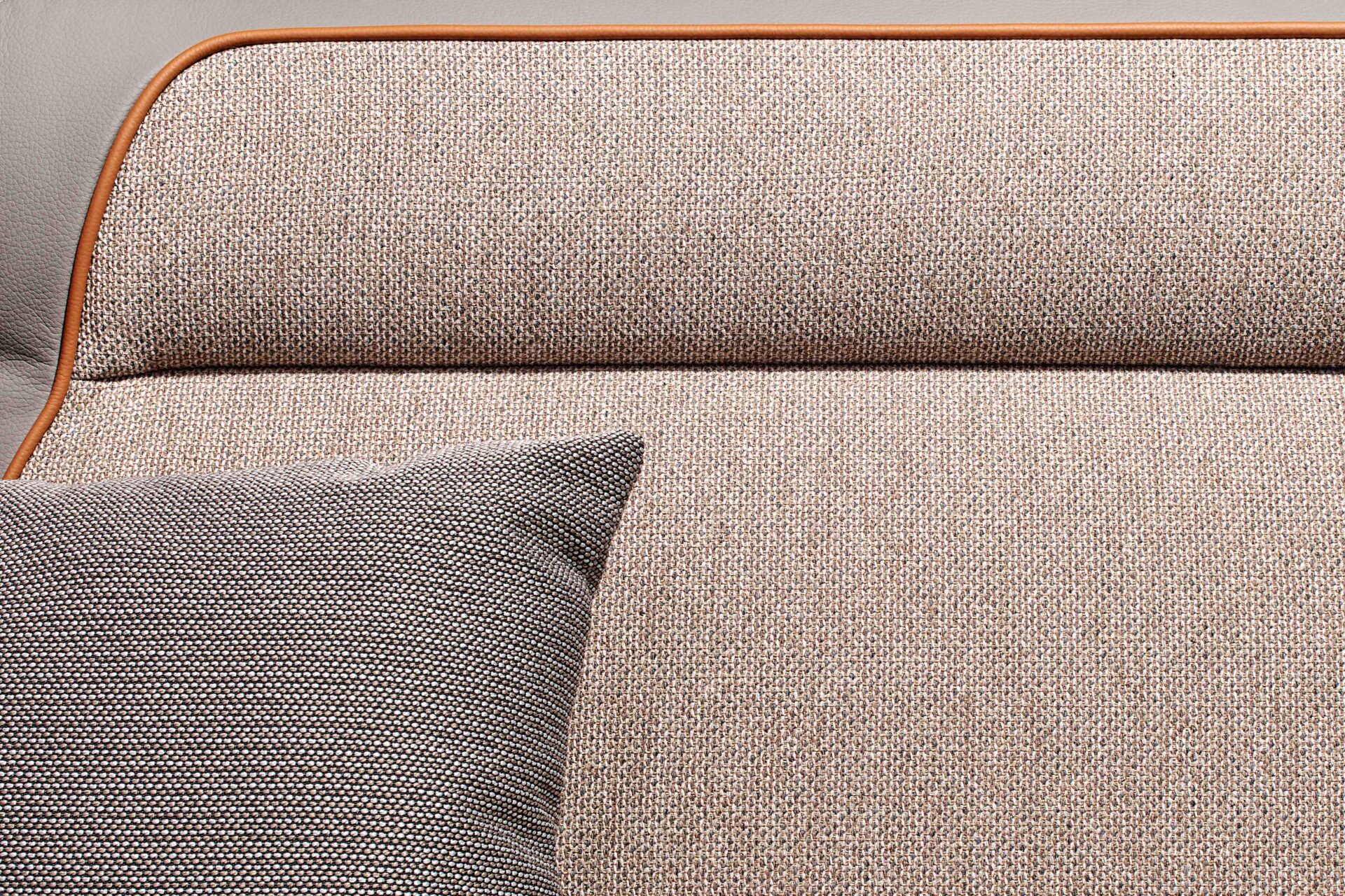 Polster Teilleder Platin