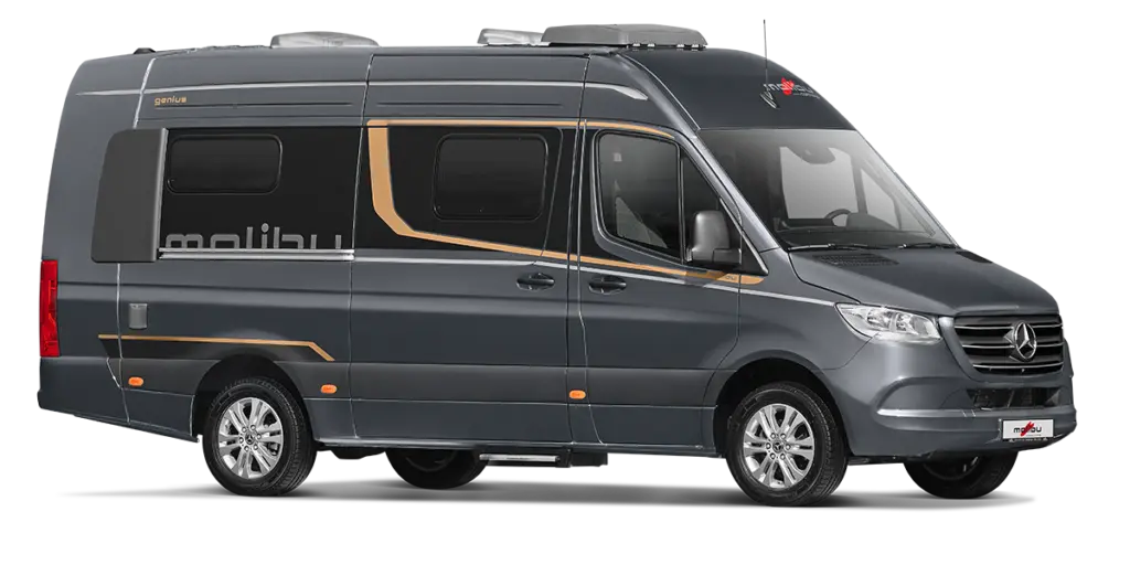 Malibu Genius auf Mercedes Sprinter - Seitenansicht