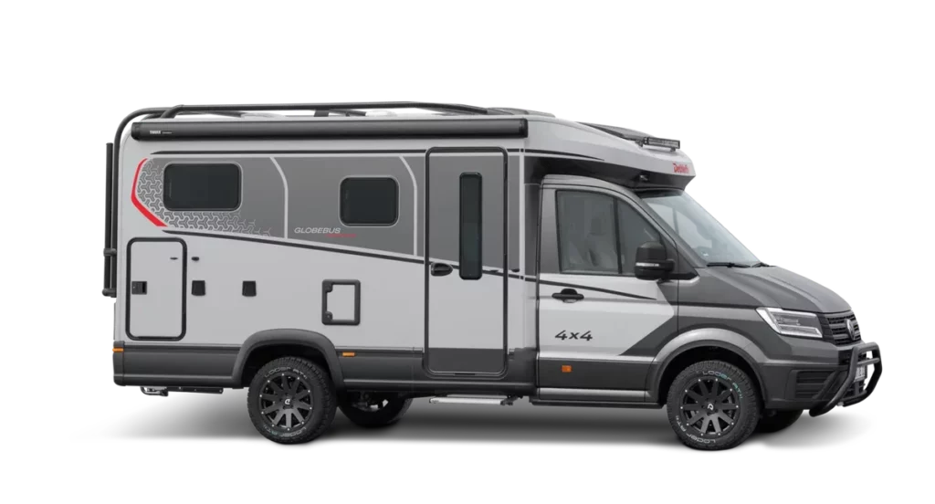 Dethleffs Globebus 4x4 Teilintegrierter mit markanter Front und Dachreling