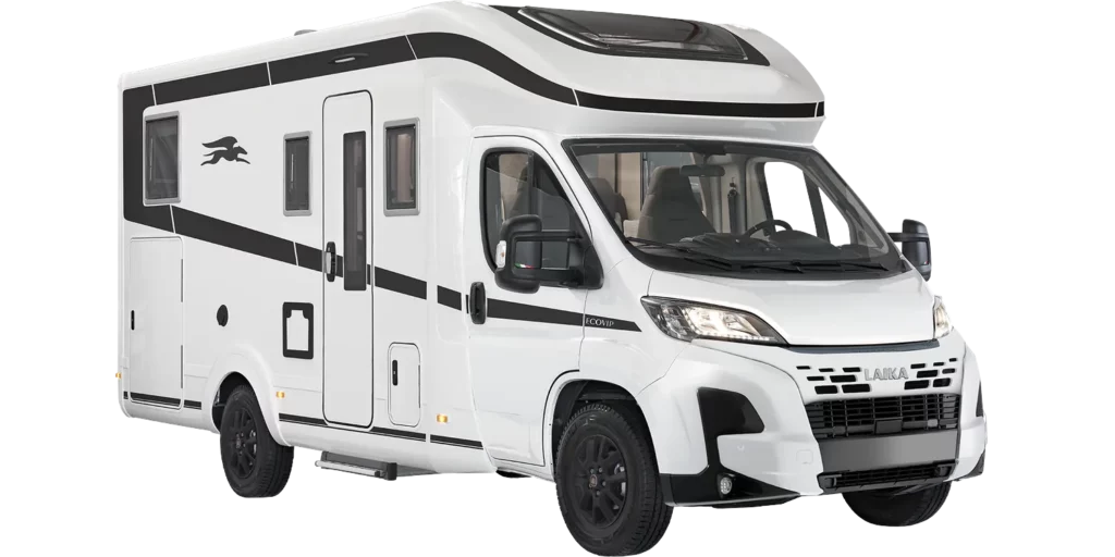 Laika Ecovip Teilintegrierter mit schwarzer Zierlinie und Dachspoiler