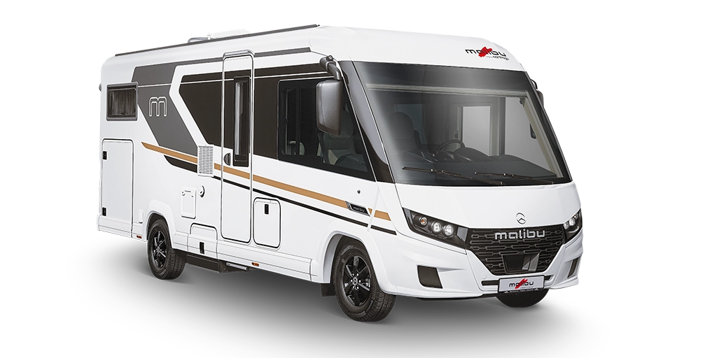 Malibu Teilintegrierter mit markanter Front und seitlichen Staufächern
